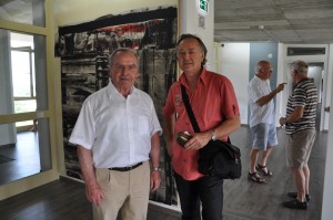 Didier CLAD en visite chez Rüdiger Hurrle, lors de l'inauguration de son musée , début de l' été 2011.