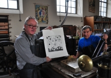 Didier Clad et Tom Borocco. L’art de la véritable lithographie sur pierre.